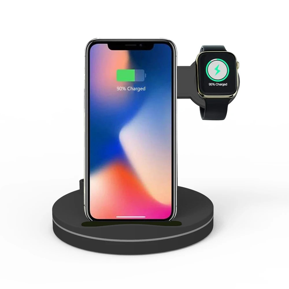 3-1 Wireless Charger Fast Charging Station Stand Compatible for Iwatch for Airpods for Apple Pro/1/2 Pencil for Iphone 13/12/11